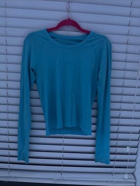 lululemon athletica Long Sleeve Crew Top - Teal